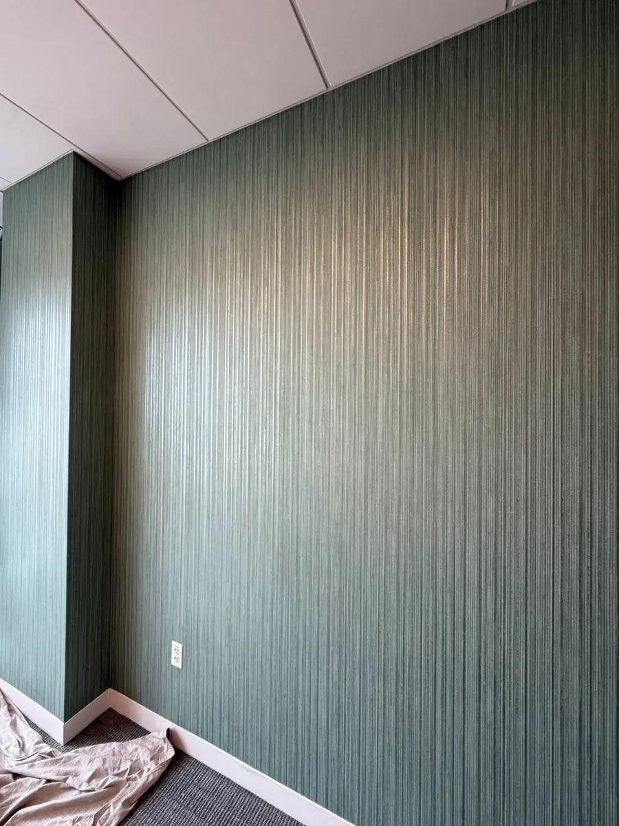 Specialty textured grasscloth and commercial architectural wallcovering